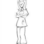 Nurse. Rough Sketch.